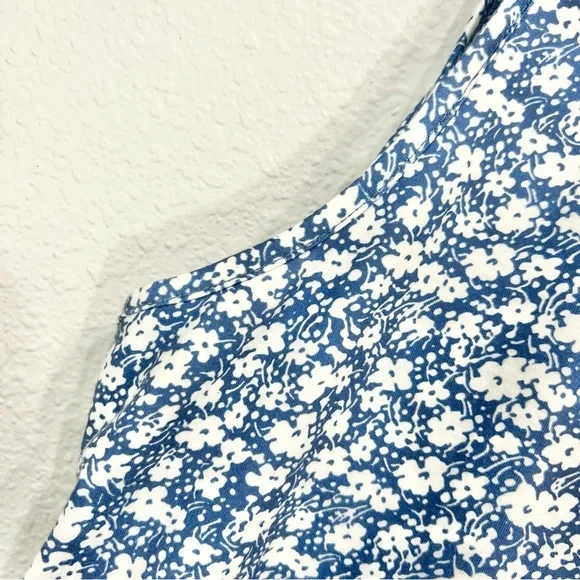 NWOT Boutique Floral Sleevless V-neck Shirt-Dress - Picture 7 of 12